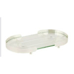 Bandeja Prata Oval Elegance 30x15